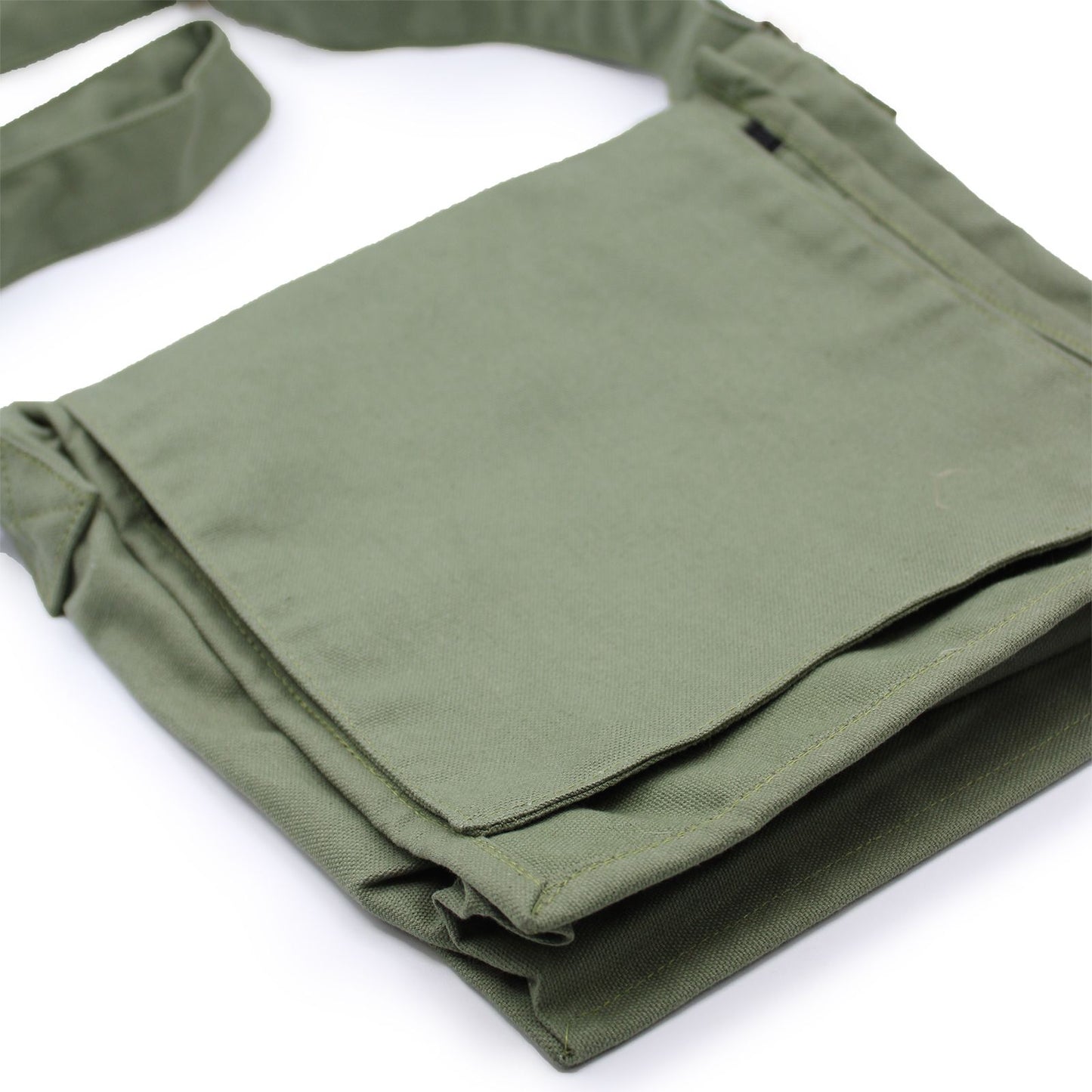 Cotton Canvas Messenger Bag - Yellow