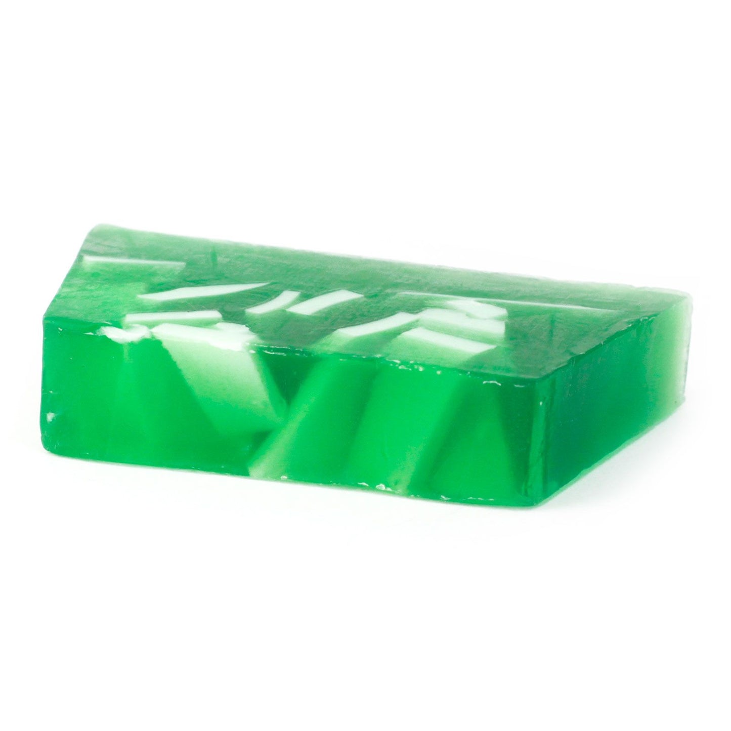 A single rectangular 100g bar of orange-tinted soap with a natural, rustic texture and tropical mango scent.