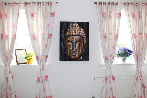 Wood Buddha Golden 60x80cm
