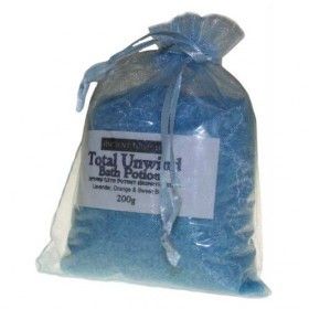 A 200g bag of aromatic purple lavender flowers and botanical blend for relaxation and home fragrance.