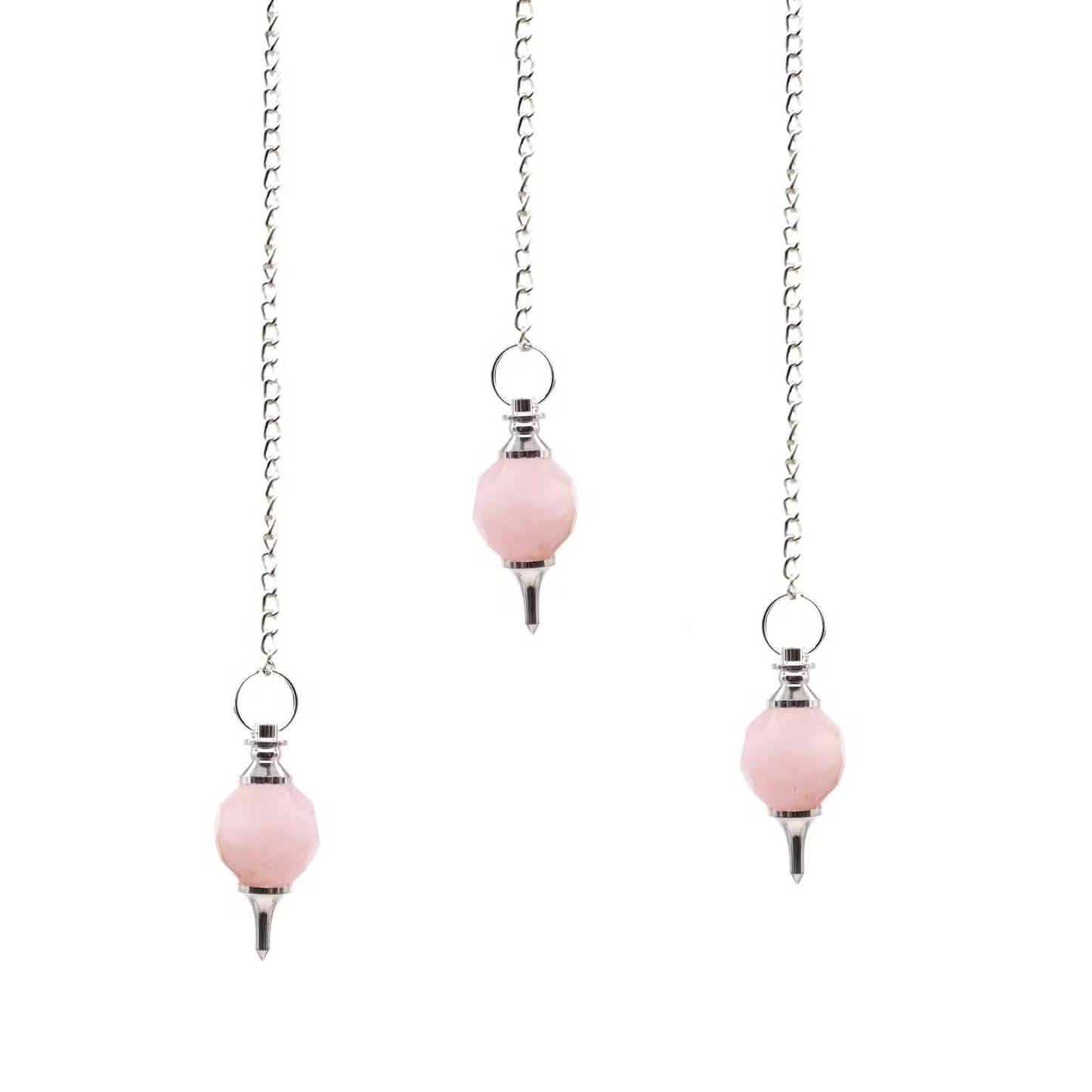 Rose Quartz Love Crystal Healing Gift Set | Pendulum Backflow Burner Tumble Stones Incense | Heart Chakra Self Love Gift for Her