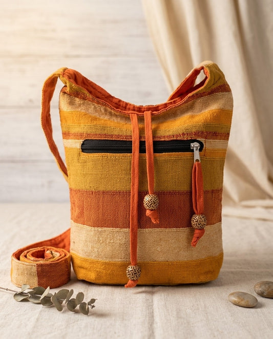 Sac bandoulière Nepal - Orange lever de soleil