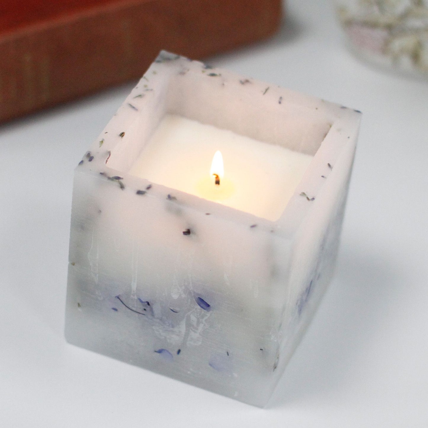 Enchanted Candle - Large Square - Lavender