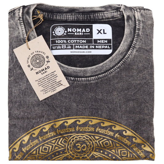 XLarge Stone Washed T-Shirt - Chakra - Dark Grey