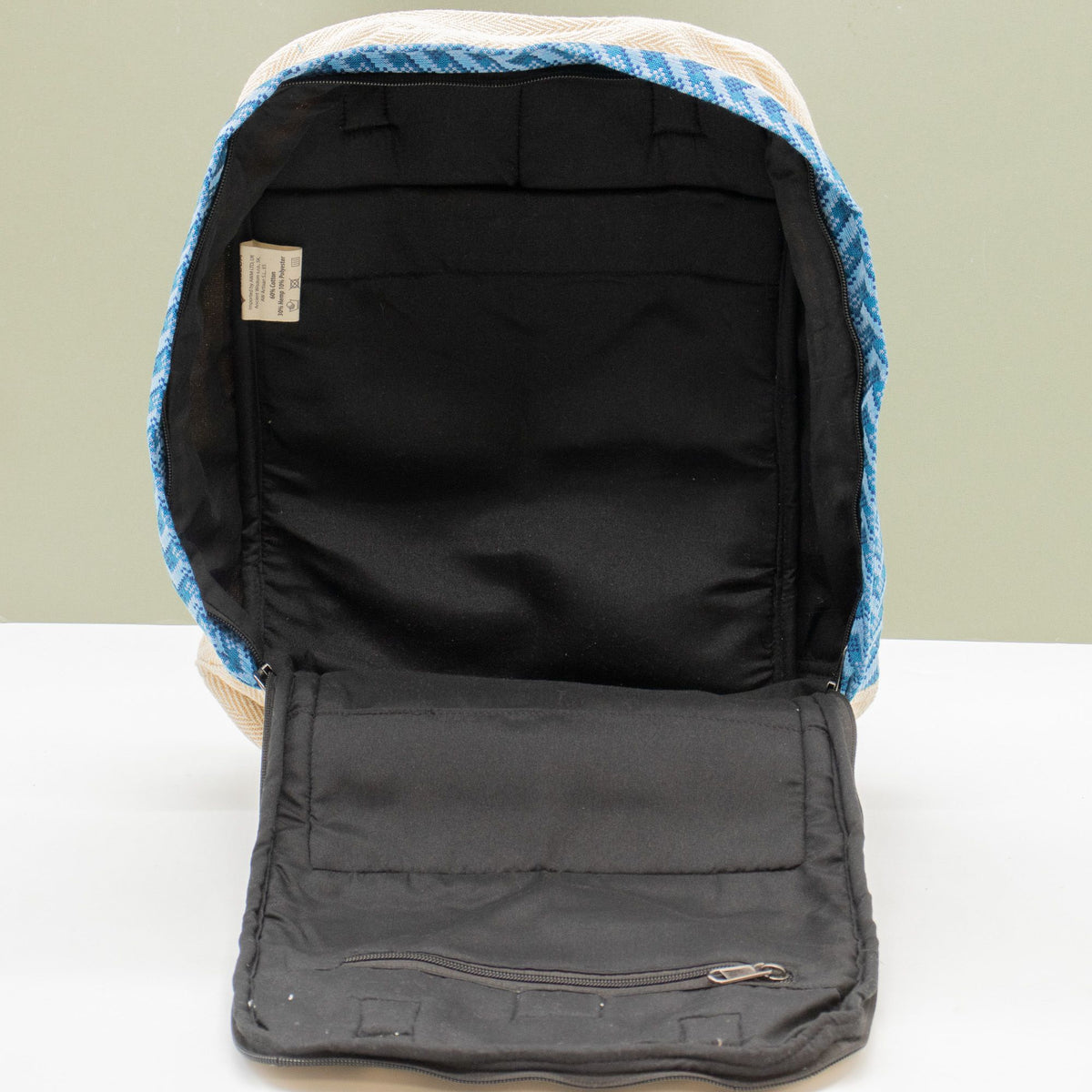 Large Kathmandu Backpack - Dhaka Design (39x28x13cm)
