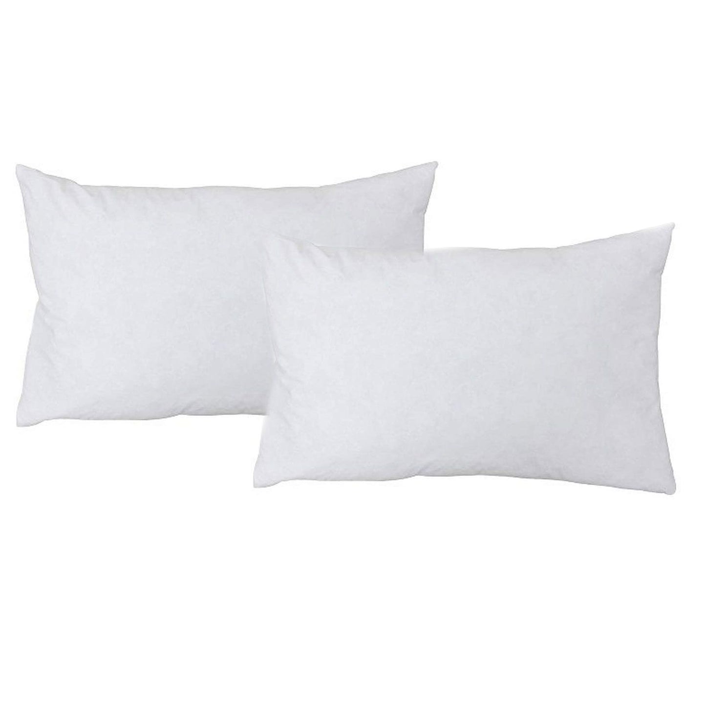Large rectangular white cushion inner pad measuring 75x50cm with a plump 650gm filling.