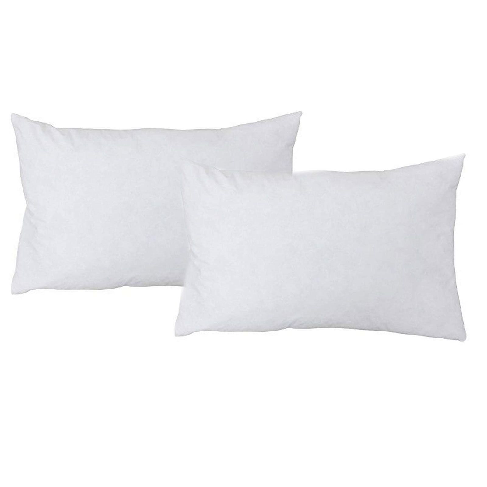 Large rectangular white cushion inner pad measuring 75x50cm with a plump 650gm filling.
