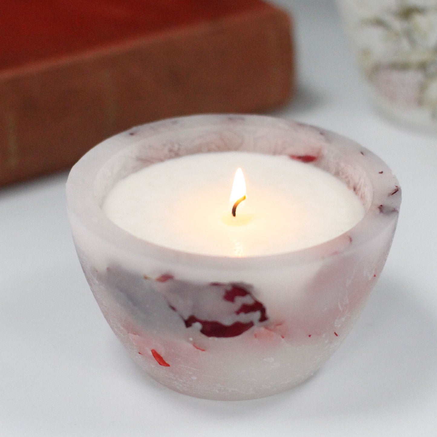 Enchanted Candle  - Large Bowl - Rose