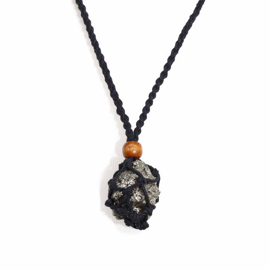 Adjustable black necklace cord with a smooth matte finish for mounting gemstone pendants and crystals.