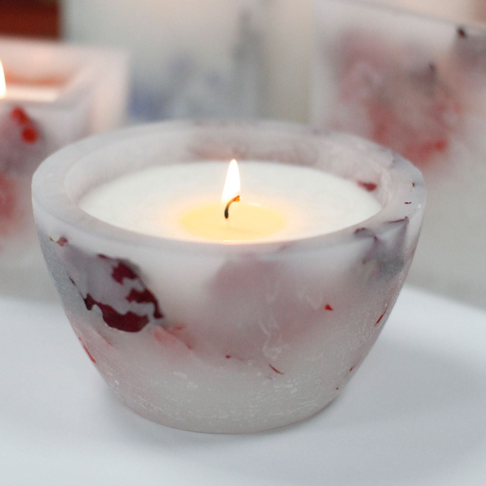 Enchanted Candle  - Large Bowl - Rose