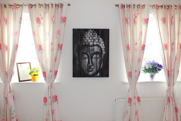 Wood Buddha Silver   60x80cm