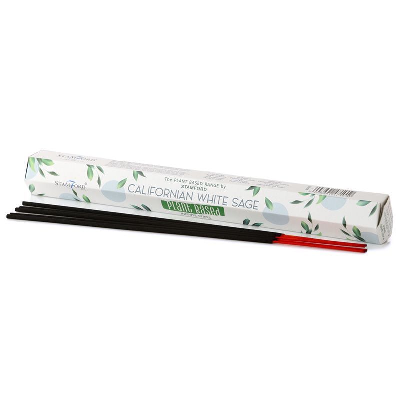 Hand-rolled natural plant-based incense sticks featuring Californian White Sage for spiritual cleansing.