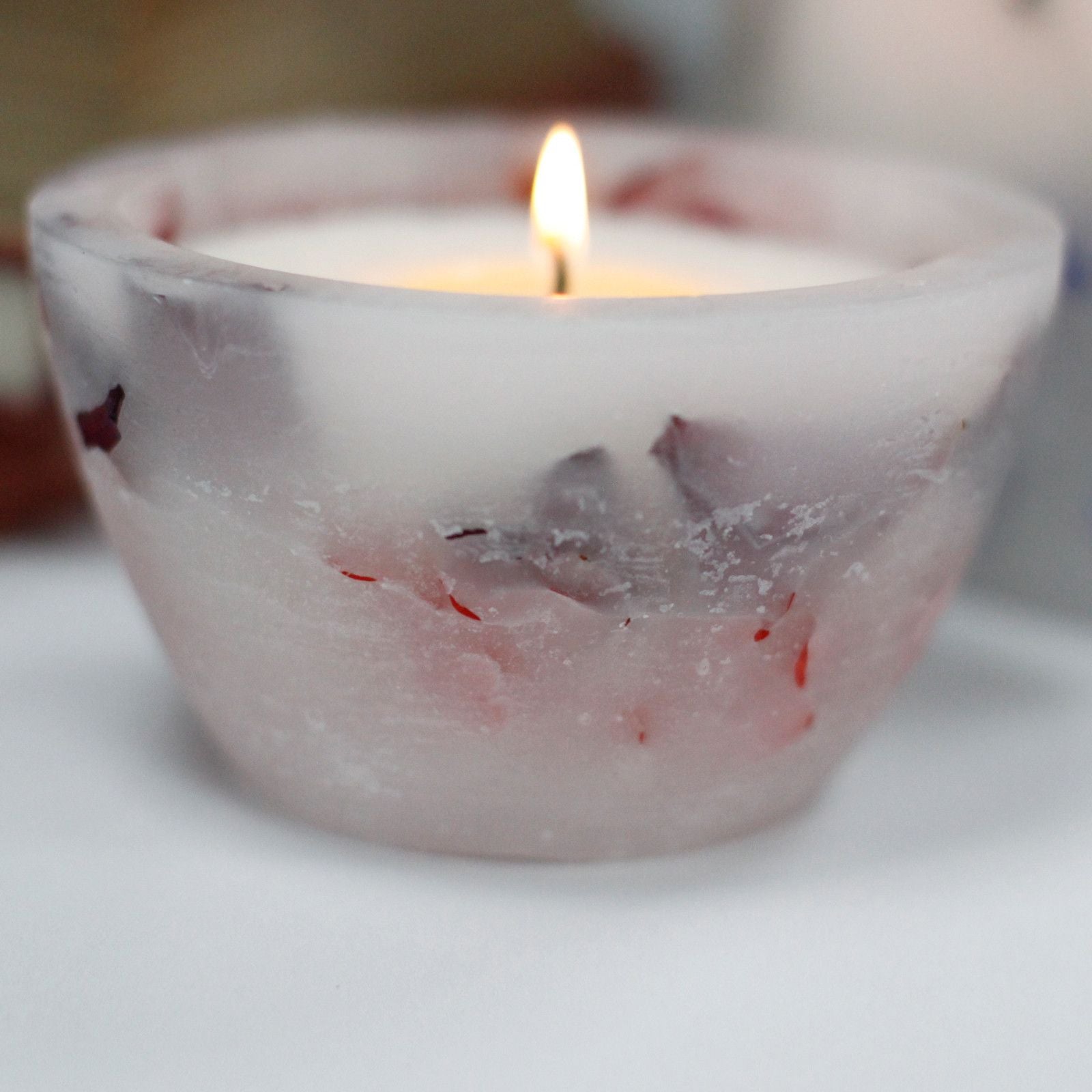 Enchanted Candle  - Large Bowl - Rose