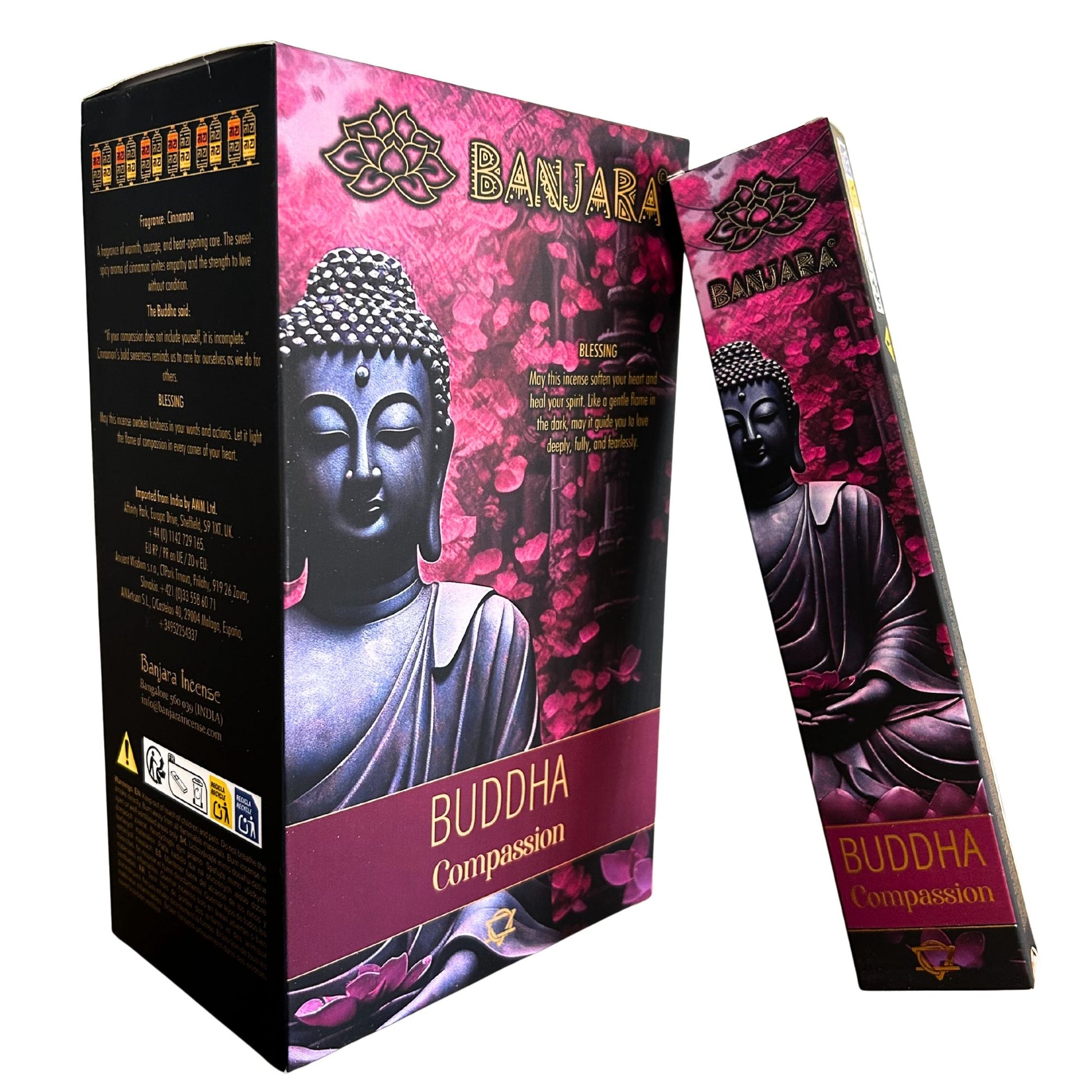 Handmade Indian incense sticks with warm floral and spiced notes, perfect for creating a heart-centred atmosphere.