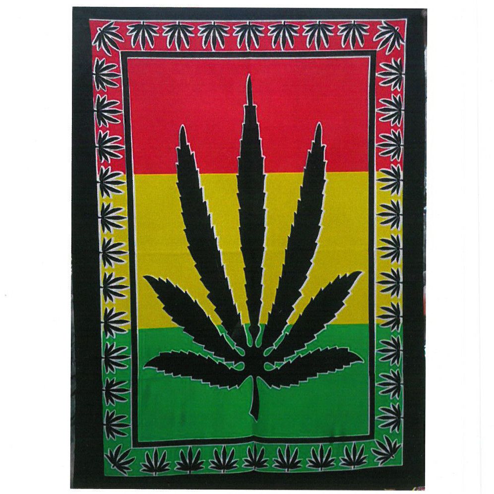 Intricate black and white cotton wall hanging featuring a detailed herbal leaf design with traditional Indian motifs.