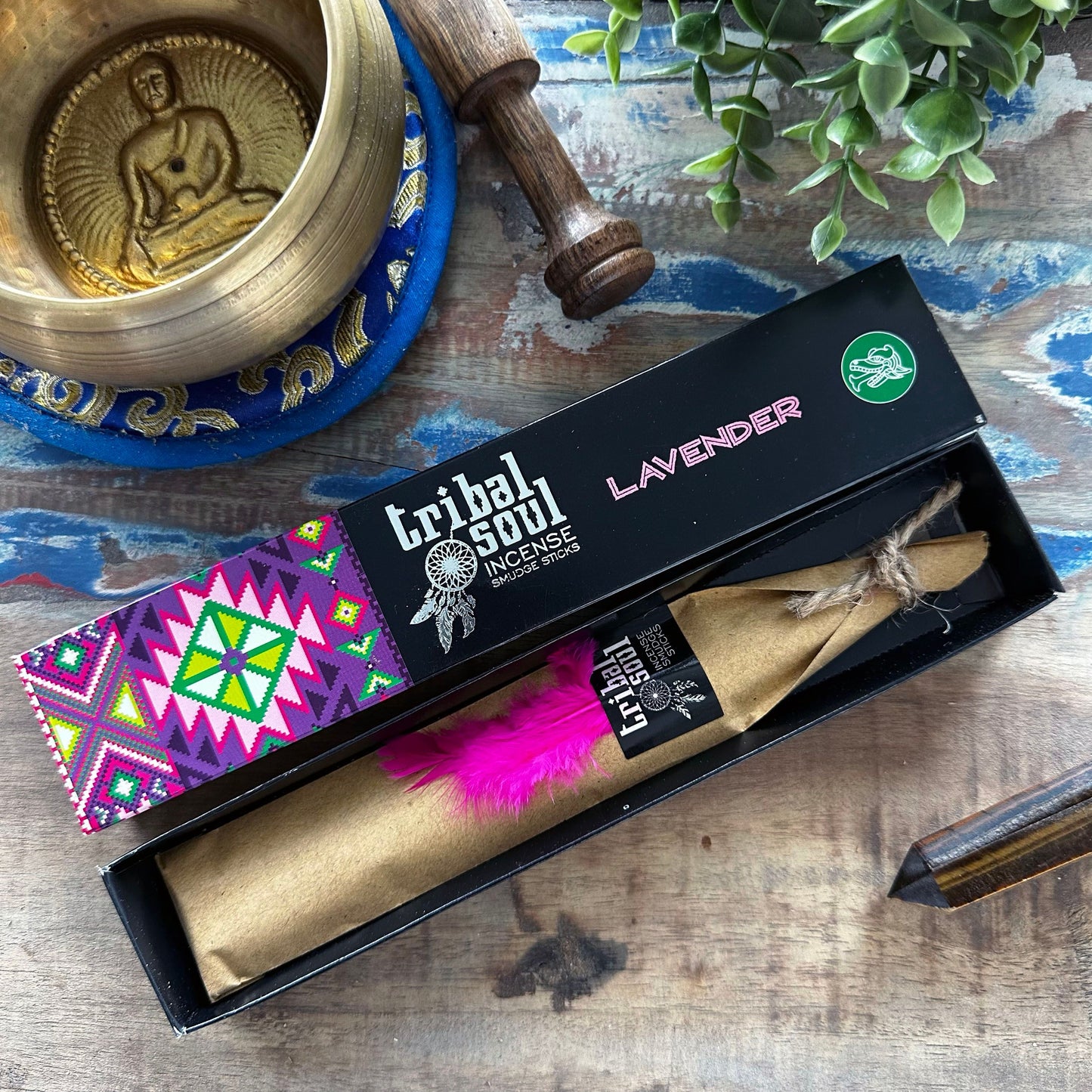 Handcrafted incense sticks with a delicate lavender scent, perfect for creating a peaceful home environment.