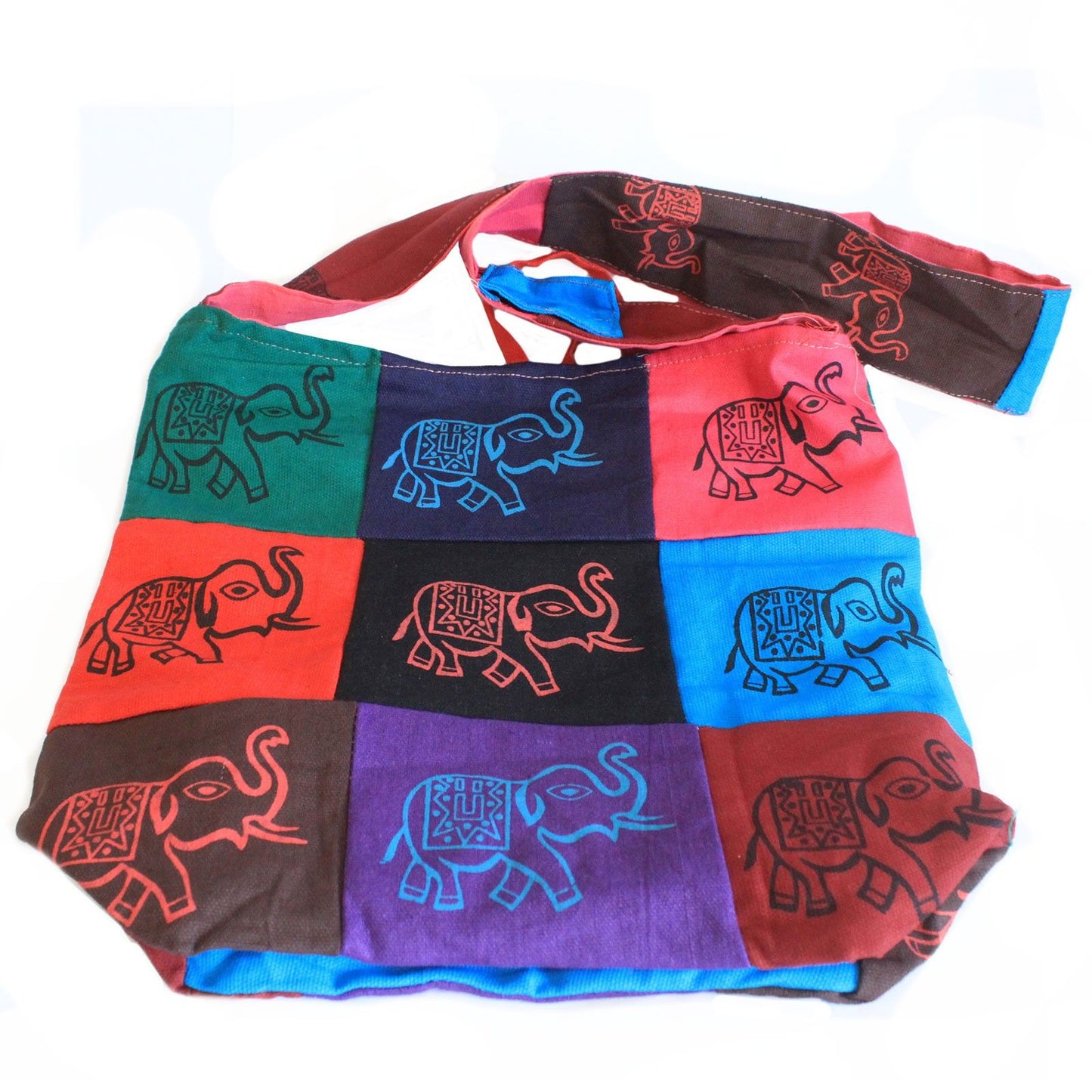 Cotton Patch Sling Bags - Elephant