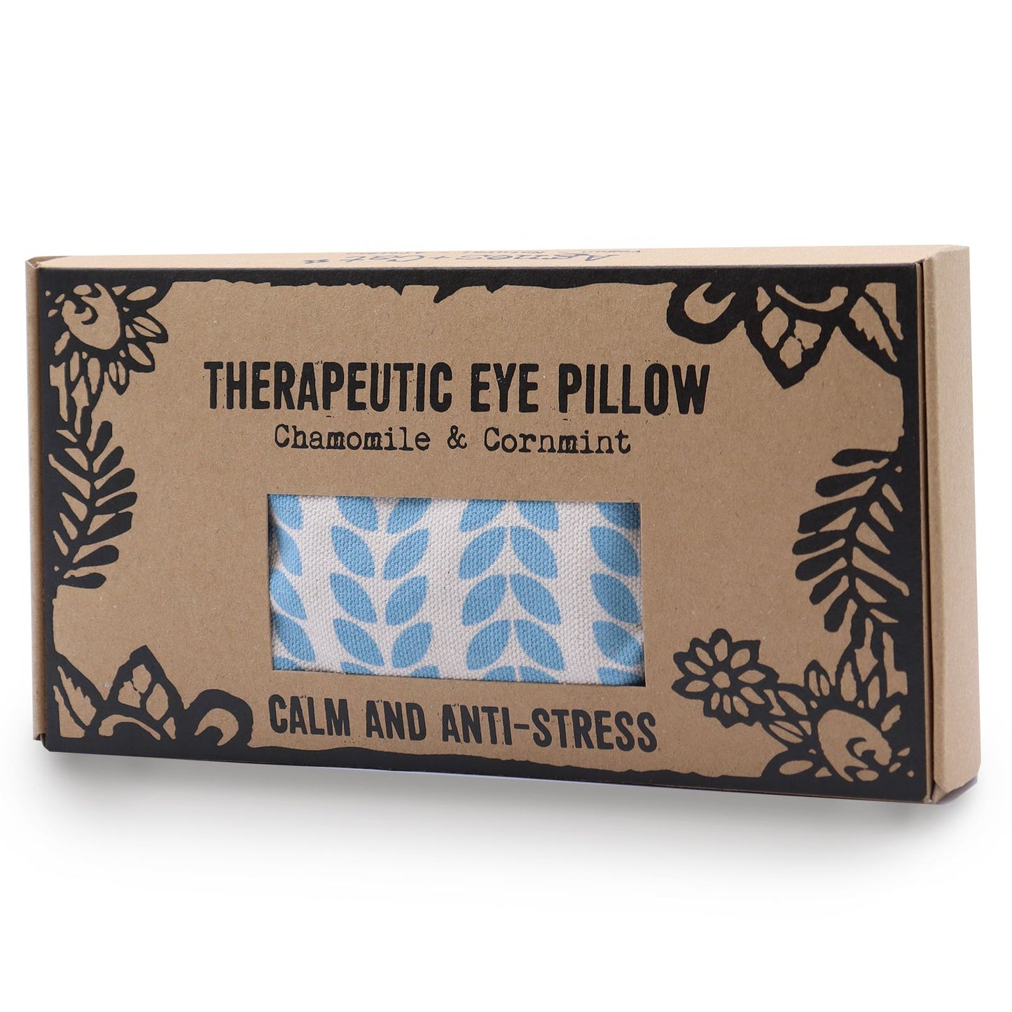 Soft fabric eye pillow for relaxation, designed to provide gentle weight and aromatic comfort for the eyes and mind.