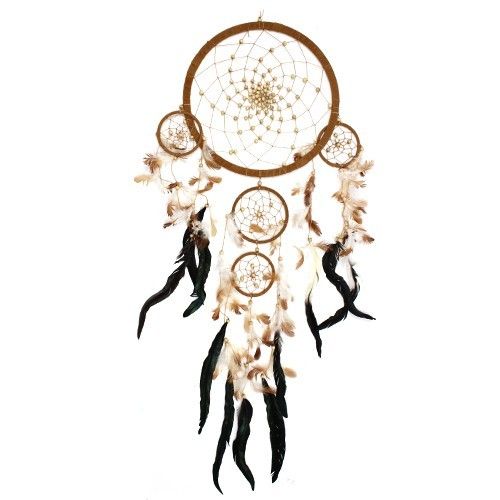 Bali Dreamcatchers - Large Round - Cream/Coffee/Choc