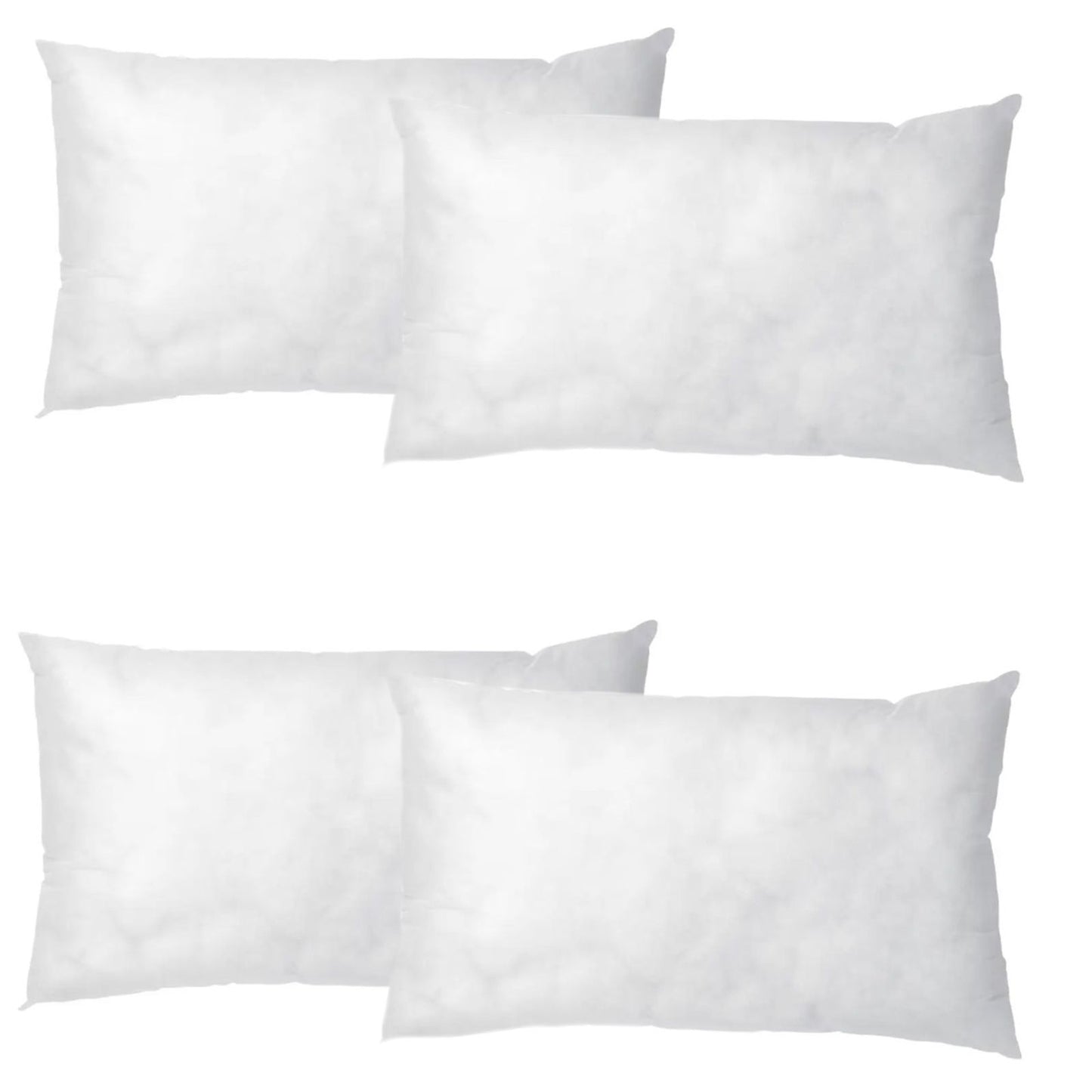 A plump rectangular white inner cushion pad measuring 30x50 cm.