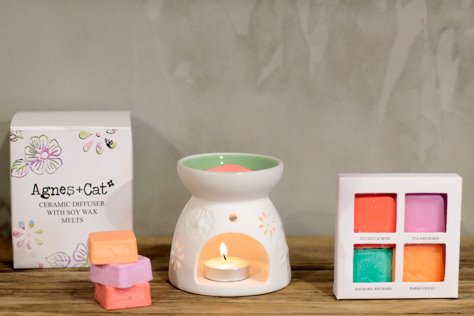 Wax Melter with Four Soy Wax Melts