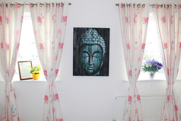 Wood Buddha Green  60x80cm