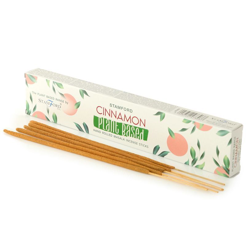Hand-rolled masala incense sticks with a natural brown texture and visible cinnamon spice infusion.