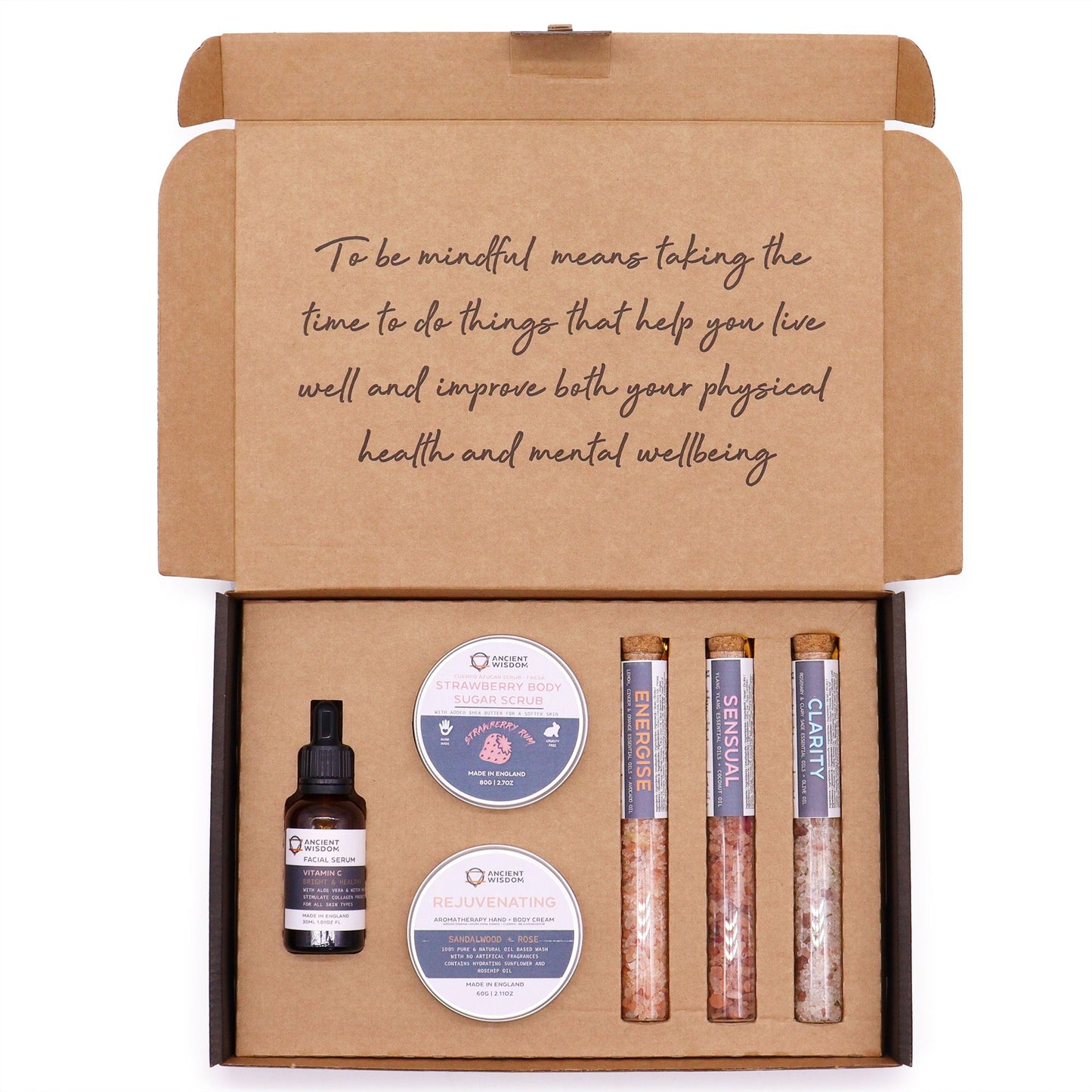 Luxurious wellness gift set featuring a curated collection of self-care products for relaxation and body nourishment.
