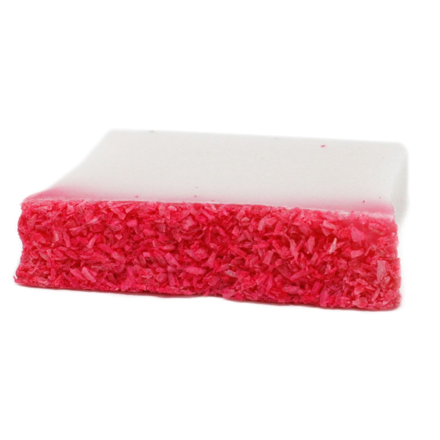 Handcrafted white coconut soap bar with a textured natural finish on a neutral background.