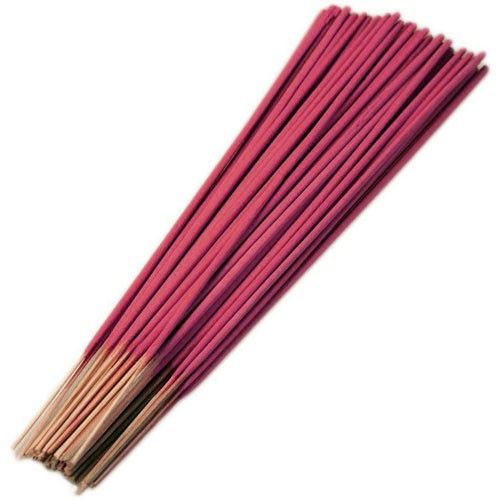 A large bundle of long, thin Jasmine incense sticks tied together, showing the natural floral texture and colour.