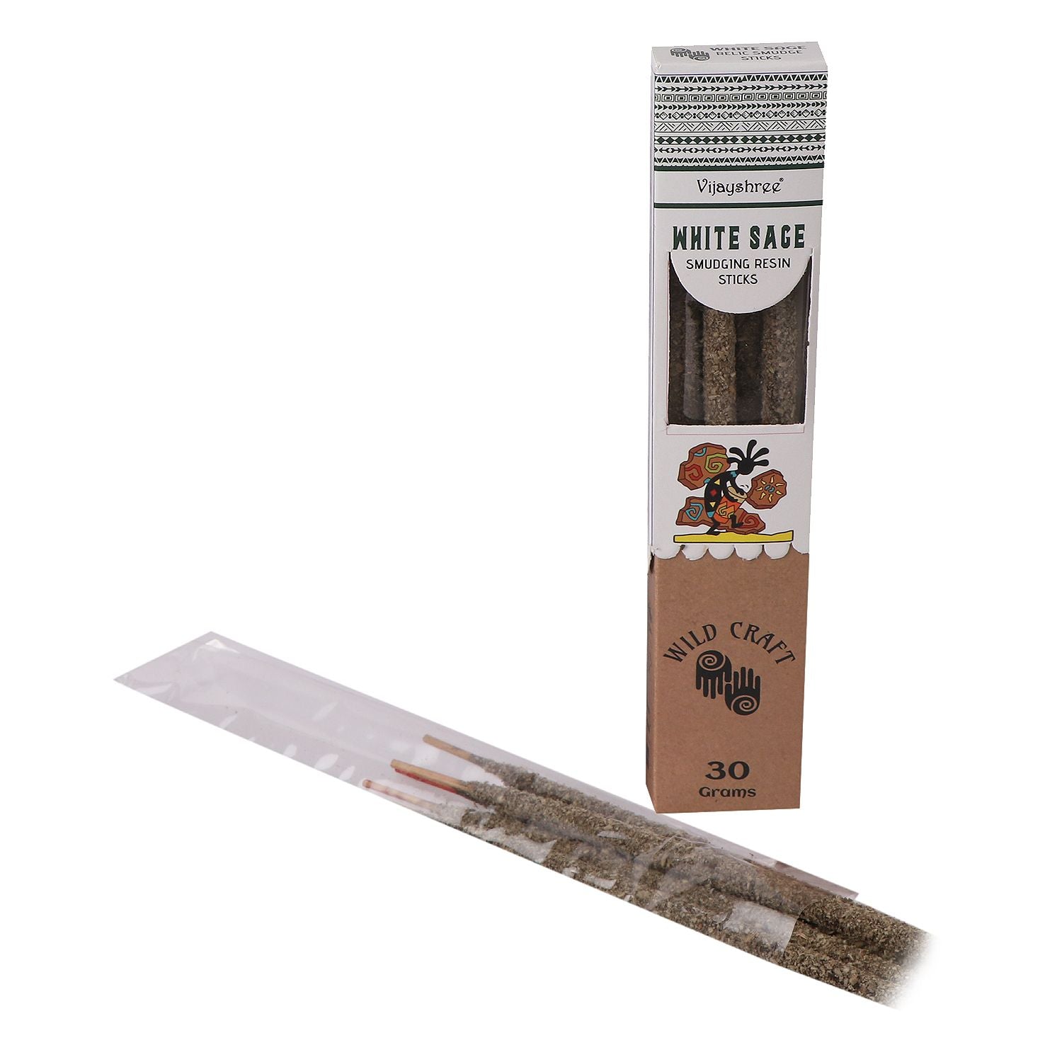 30g Golden White Sage Smudging Resin Sticks