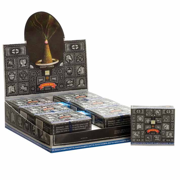 A collection of conical dhoop incense pieces with a rich brown texture, perfect for aromatic home fragrance.