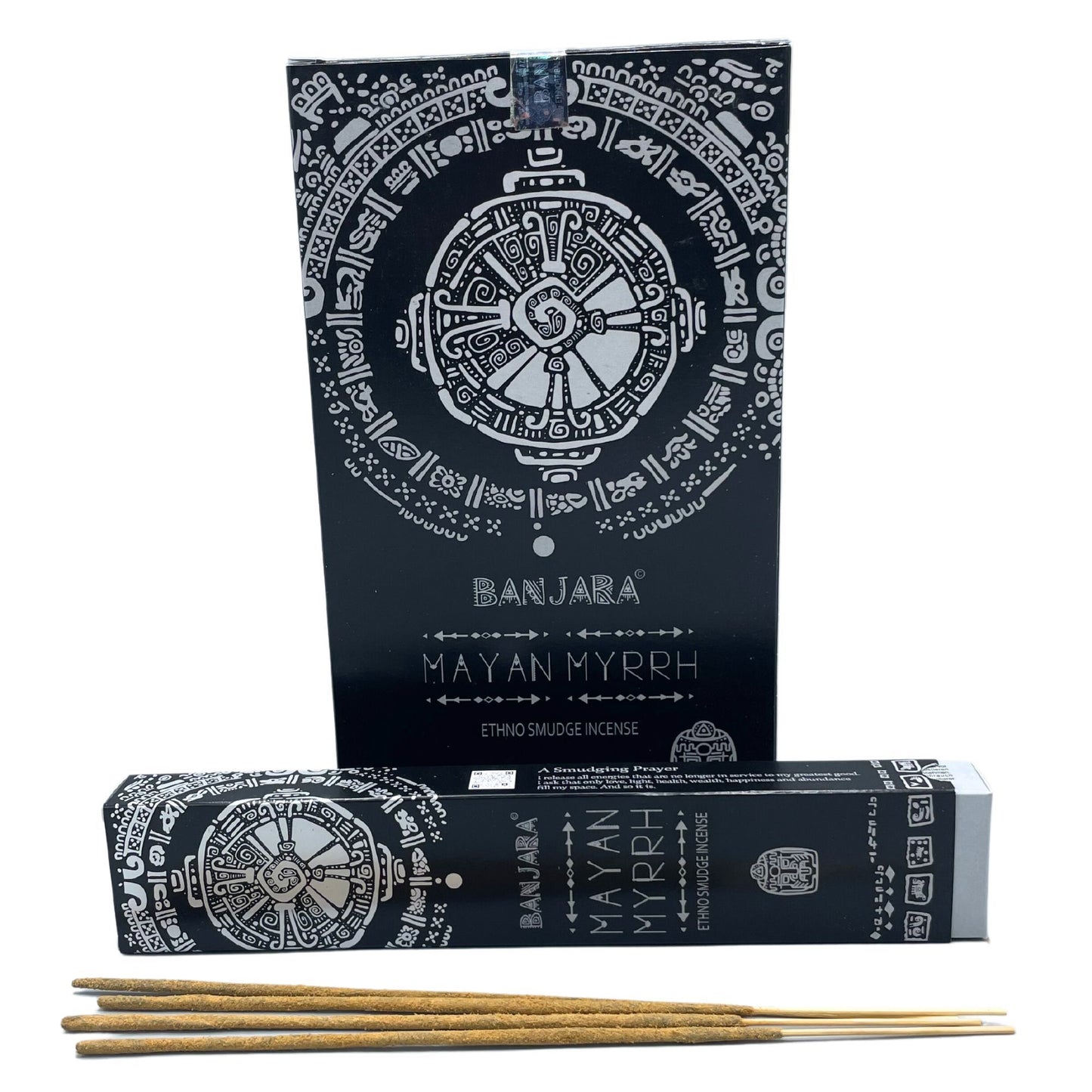 Handcrafted smudge incense sticks with a natural textured finish on a neutral background.