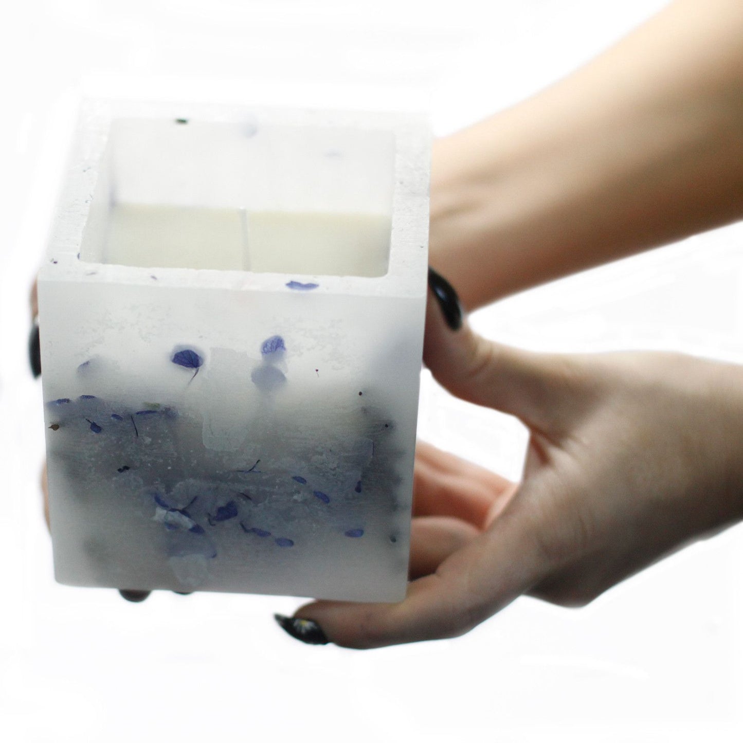 Enchanted Candle  - Large Square - Rose