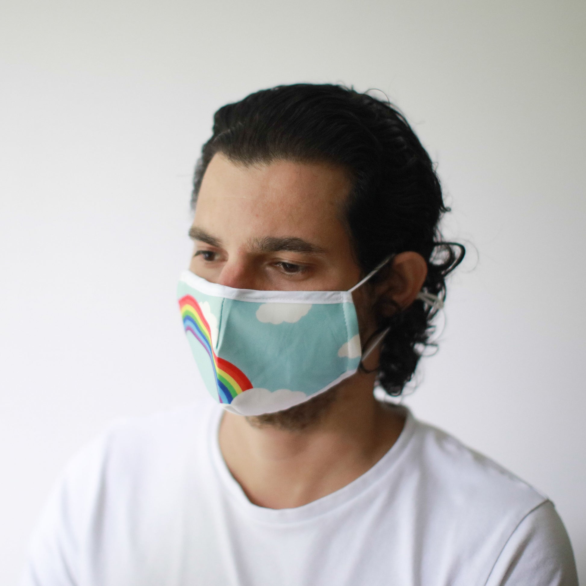 Reusable Fashion Face Mask - Rainbow (Adult)