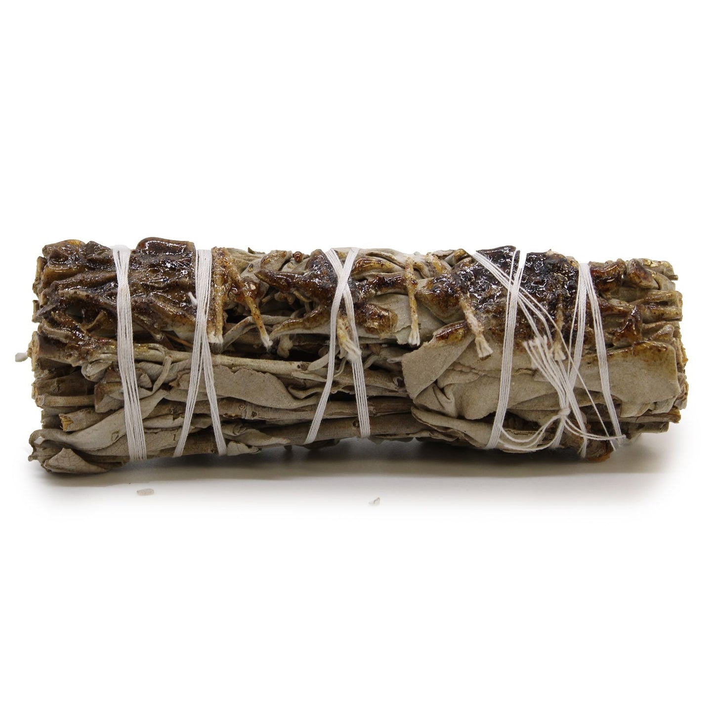 A single 10cm hand-tied copal smudge stick bundle wrapped in protective clear film for freshness.