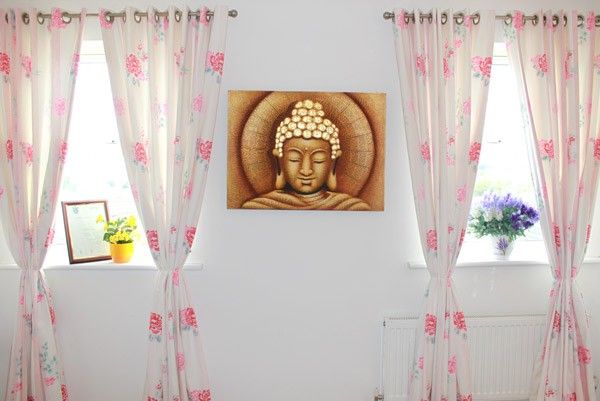 Sun Buddha Golden  60x80cm