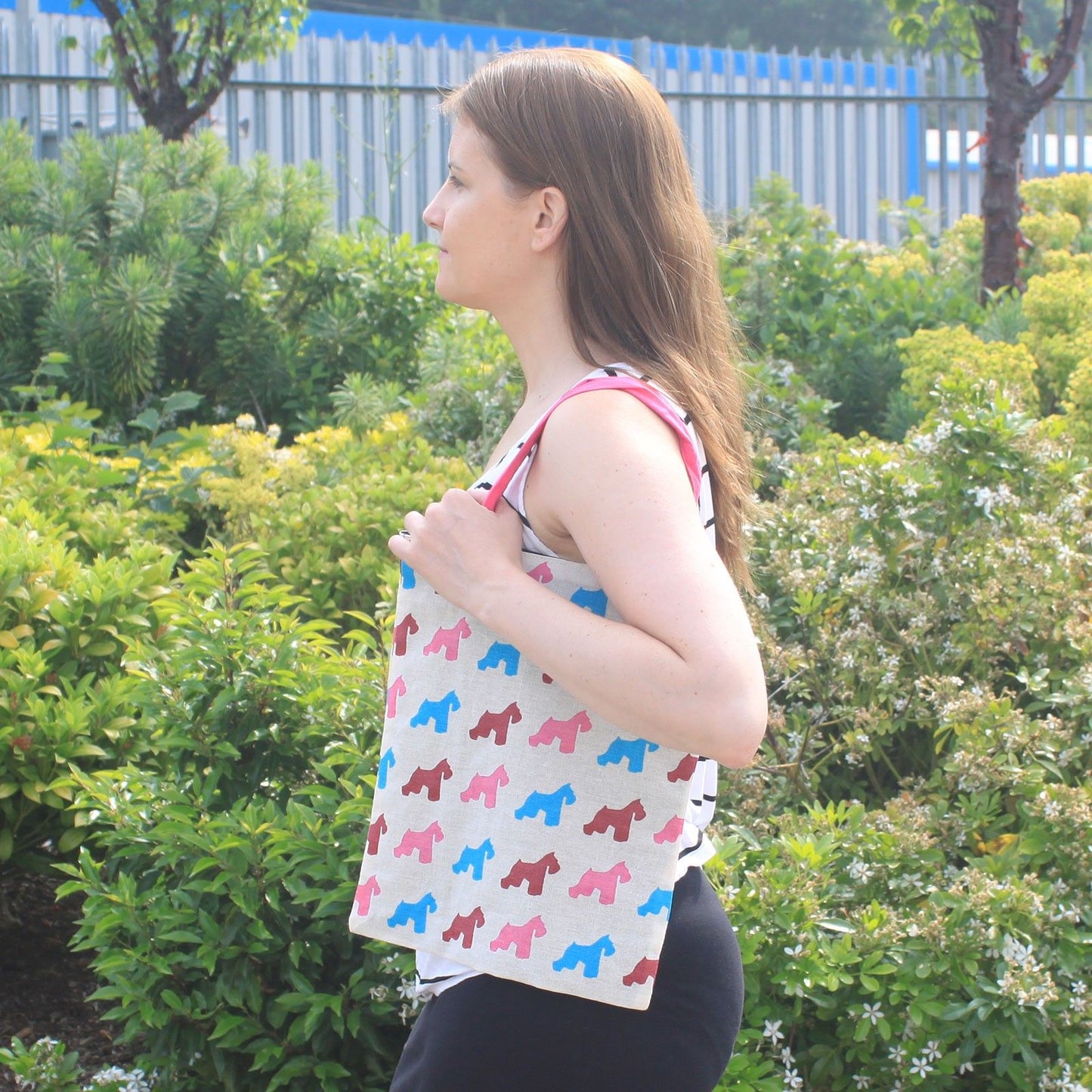 Med Tote Bag Reversible - Scotty - Pink