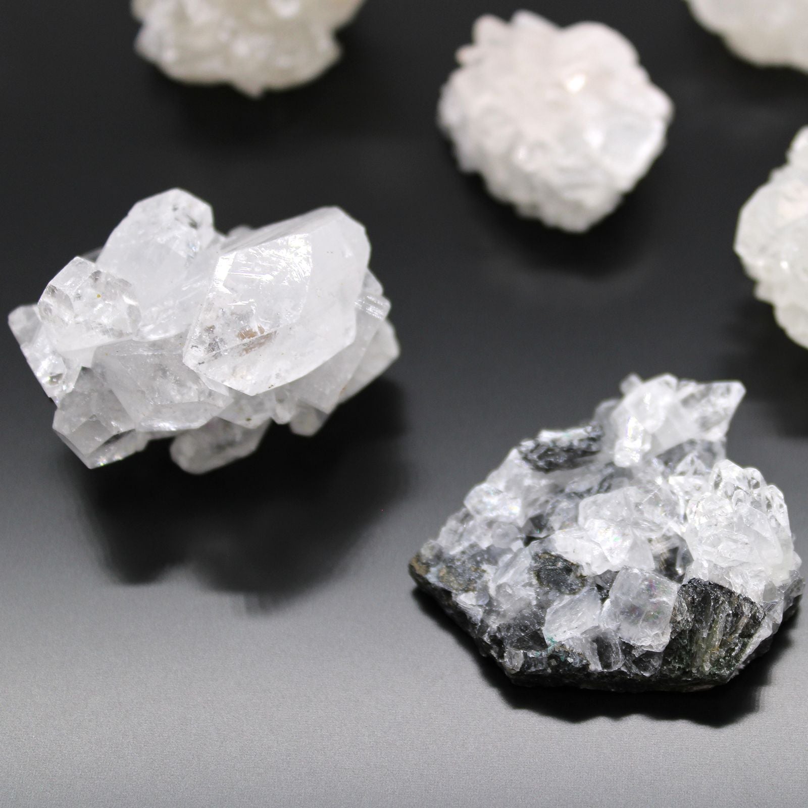 White Apophyllite Clusters 20-30mm