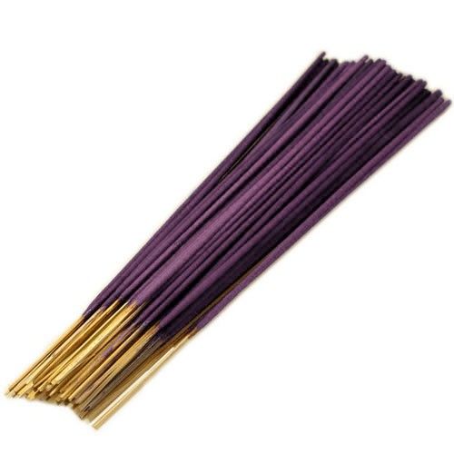 Large bundle of green Tulsi Basil incense sticks showing rich texture and 25cm length.