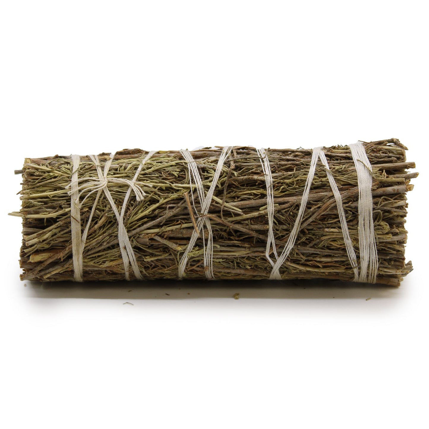 A 10cm bundle of dried desert sage tied with string, used for traditional smudging and space clearing rituals.