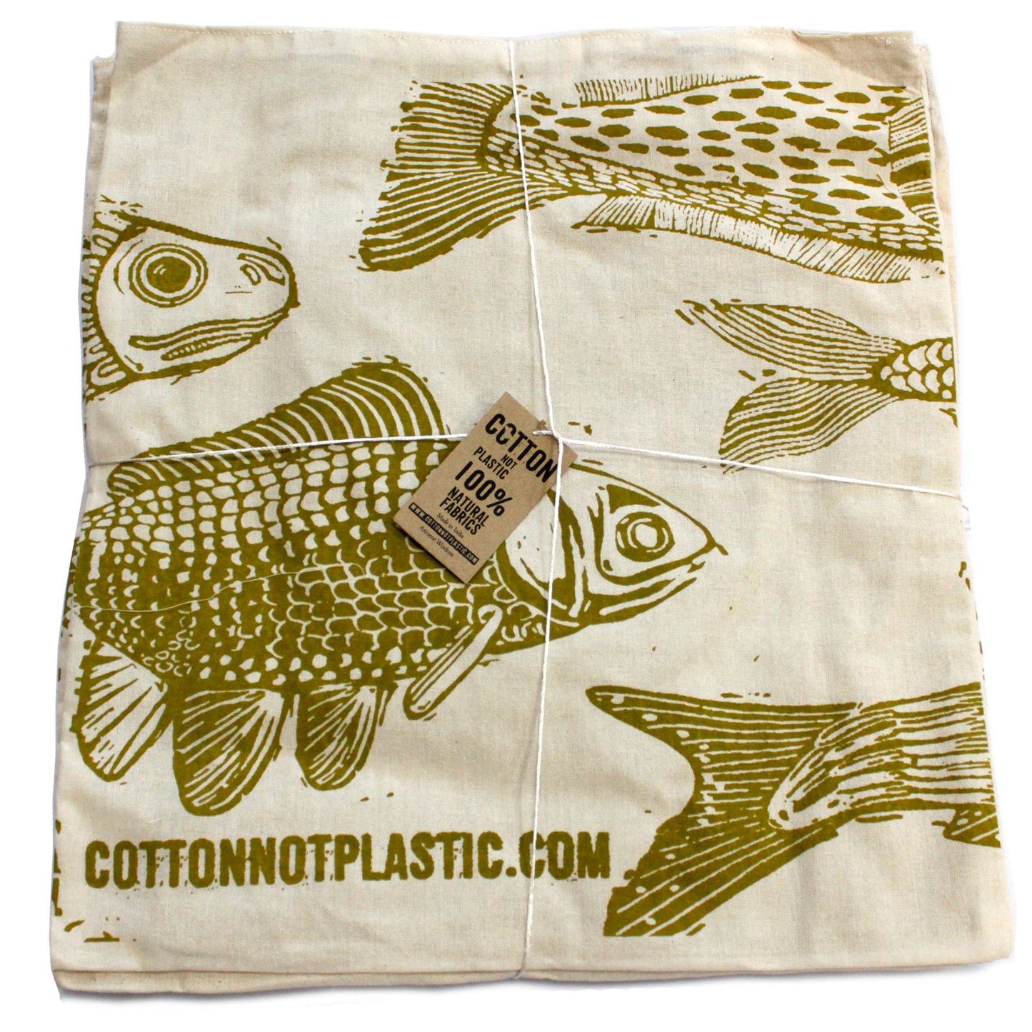 Large cream-coloured reversible cotton tote bag with both long shoulder straps and short hand-carry handles.