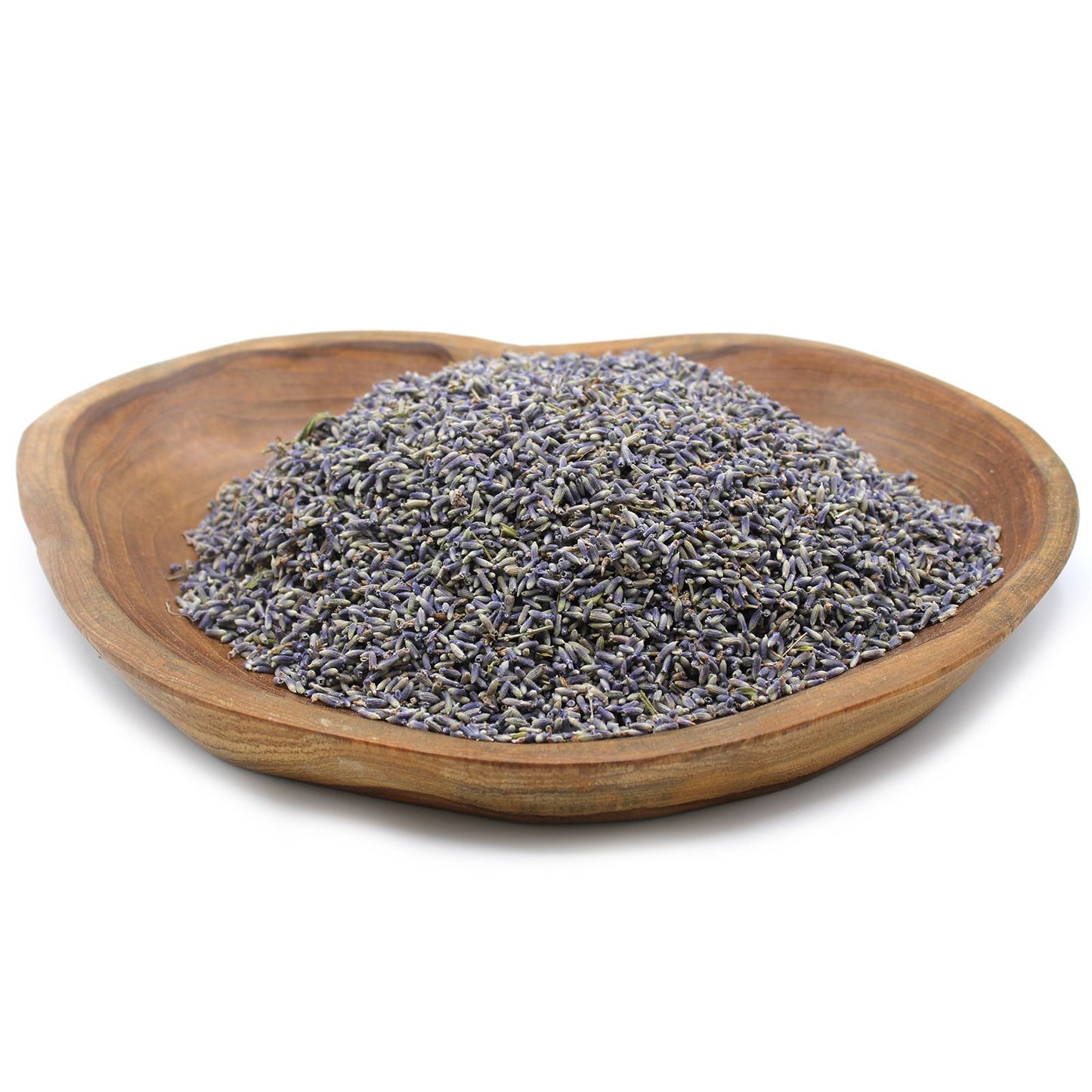 Large 1kg bag of high-quality dried lavender flowers showing vibrant purple buds and natural texture.