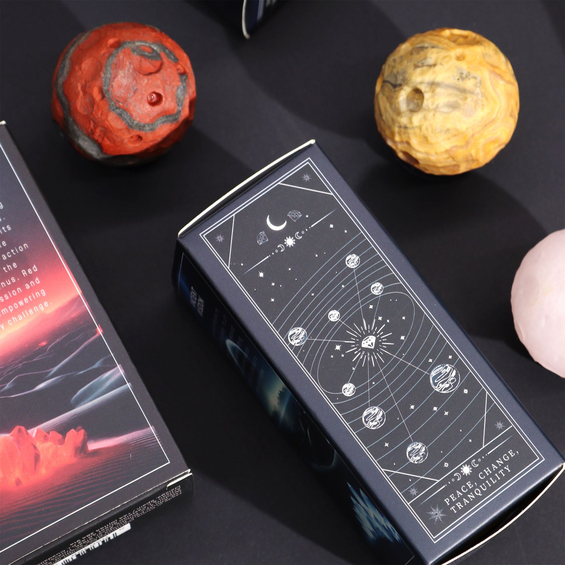 Yellow Jade Planet on a Sola Goldstone Stand (SATURN)