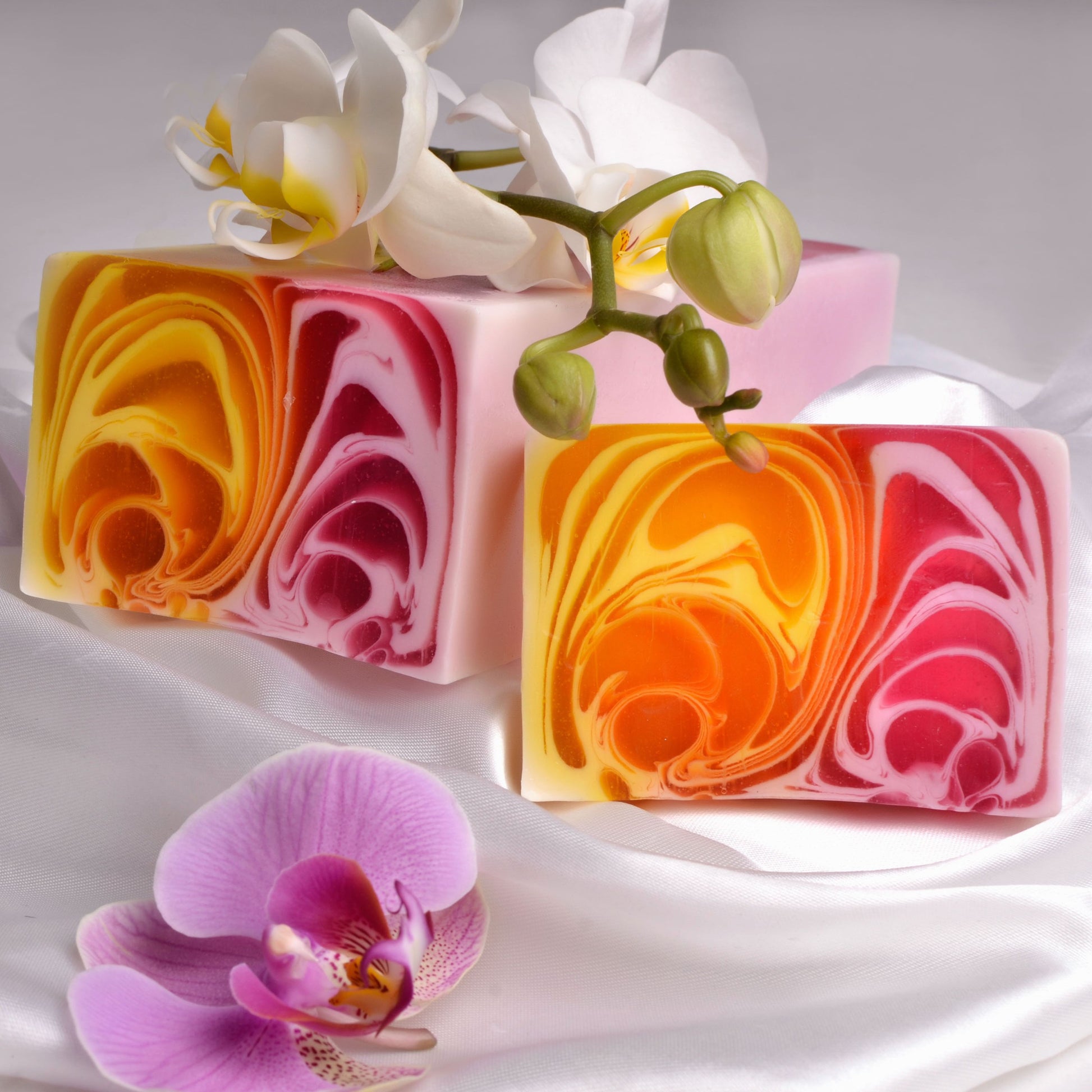 Handcrafted  Soap Loaf  1.2kg  - Orchid