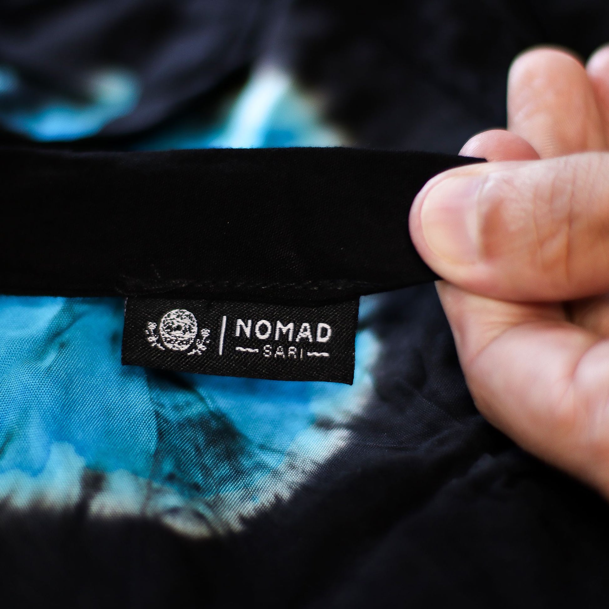 Japanese Style Lounge Pants - Black & Blue - L