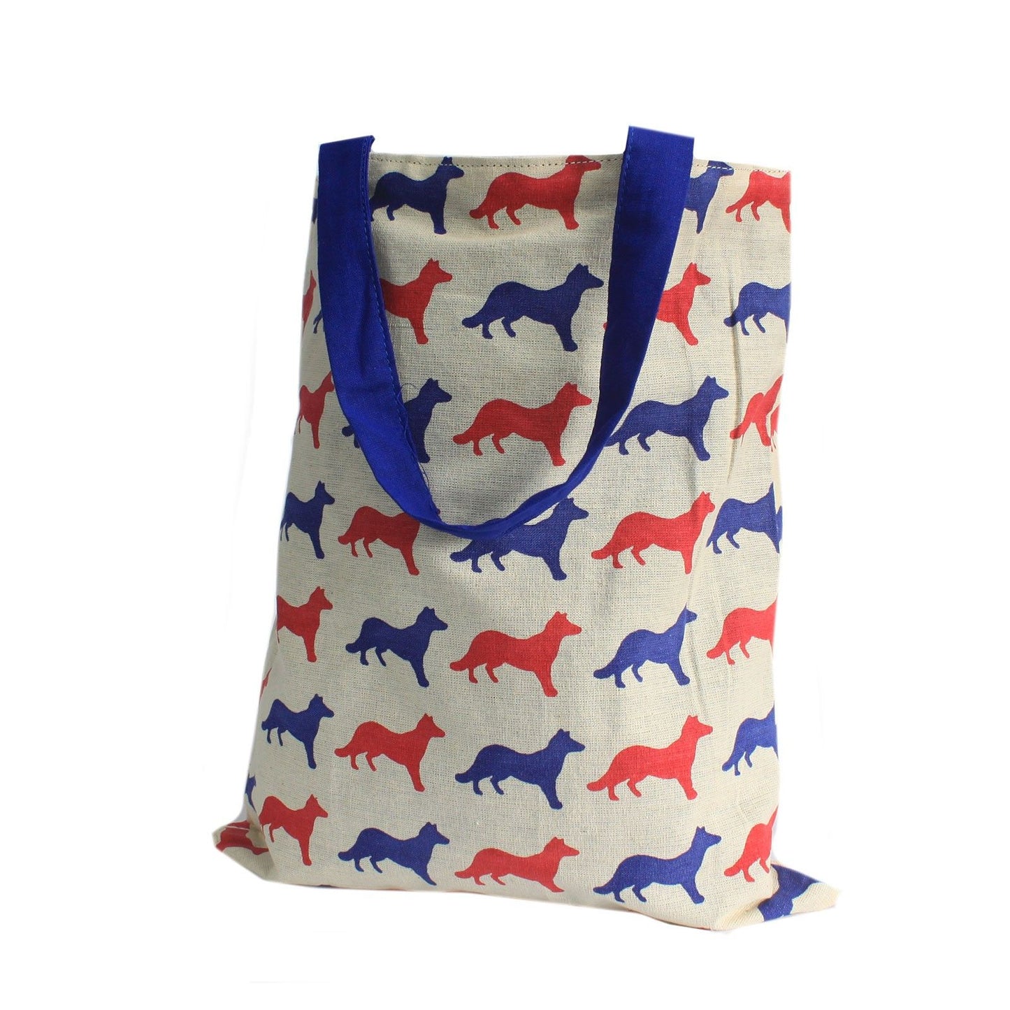 Med Tote Bag Reversible - Fox - Blue