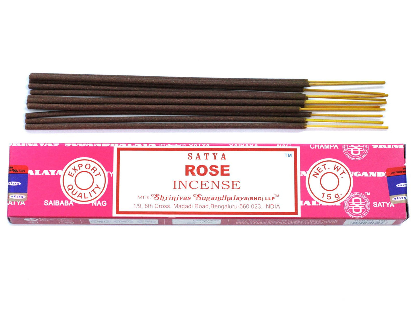 Hand-rolled rose incense sticks with a floral scent, perfect for home fragrance and creating a bright atmosphere.