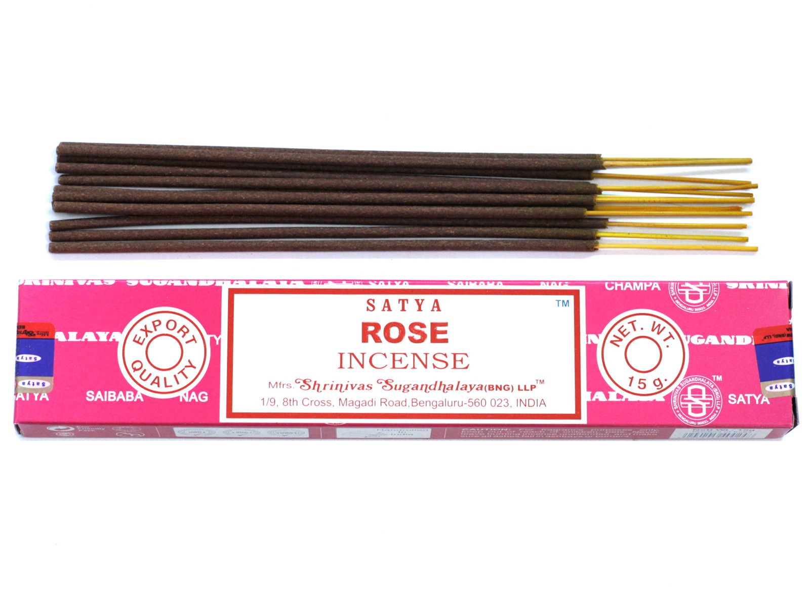 Hand-rolled rose incense sticks with a floral scent, perfect for home fragrance and creating a bright atmosphere.