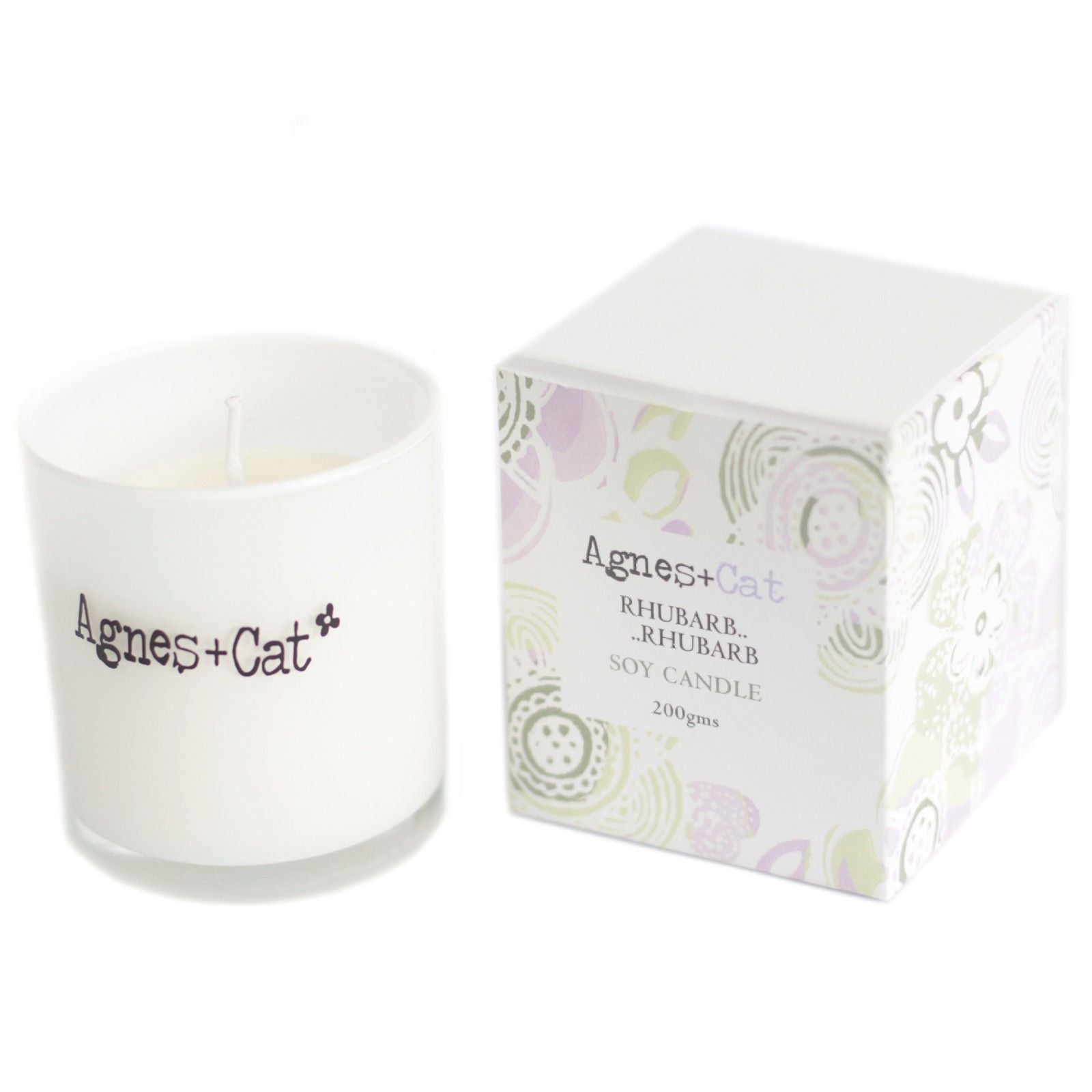 Agnes + Cat Votive Candle - Rhubarb Rhubarb